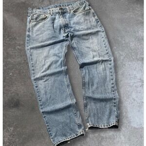 Levi Strauss 505 Light Wash Denim Jeans Mens Size 34/30 Straight Leg